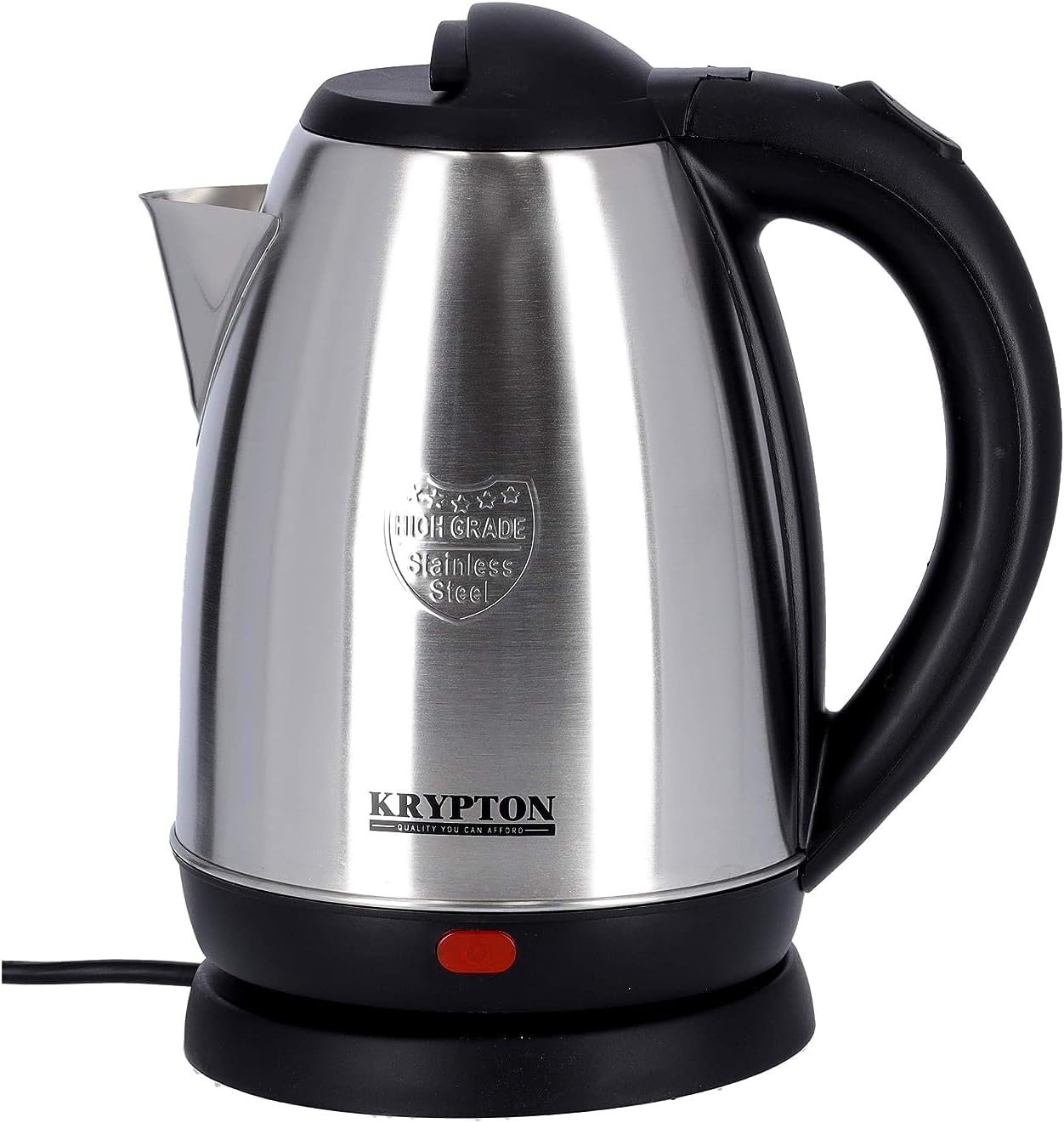 Krypton Stainless Steel Electric Kettle 1.8L 1500 W KNK6009B - SilverKitchen AppliancesKrypton 1.8L Stainless Steel Electric Kettle AUTO SHUT-OFF & BOIL-DRY PROTECTION Automatic shut-off function upon boiling and the boil-dry protection prevents it from b